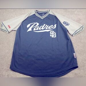San Diego Padres Jersey Mens Blue Embroidered Pullover Logo Baseball
